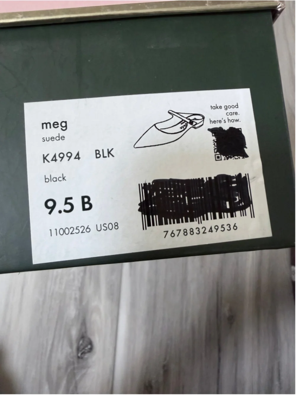 Kate Spade Meg Mules Black Suede Pointed Toe Crystal Size 9.5 New Box